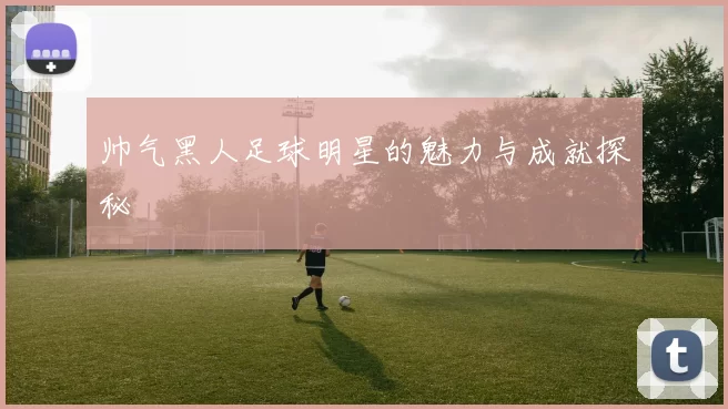 帅气黑人足球明星的魅力与成就探秘